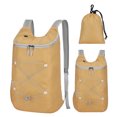 thumbnail image 4 of 12L Mountaineering Backpack Waterproof Ultralight Storage Knapsack Foldable Lightweight Zippers Rucksack Travel Trip Bag (Khaki), 4 of 12