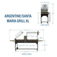 thumbnail image 3 of Backyard Discovery Argentine Santa Maria XL Wood Fire & Charcoal Steel Grill, Asado Clamp, 3 of 15