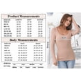 thumbnail image 3 of ANRABESS Long Sleeve Shirts for Women Ribbed Knit Slim Fitted Casual Tops Scoop Neck Basic Tee Spring Fall Fashion Clothes Beige Medium, 3 of 9