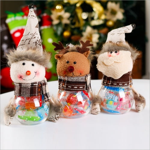 Christmas Snowman Santa Candy Filler Xmas Party Storage Bottle Decor Box Gift YG Christmas Snowman Santa Candy Filler Xmas Party Storage Bottle Decor Box Gift YG