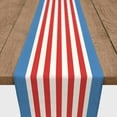 thumbnail image 3 of Creative Products Red and Blue Stripes 16x72 Cotton Twill Table Runner, 3 of 3