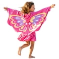 thumbnail image 2 of Grblisyd Girls' Butterfly Swim Cover Up Hooded Terry Zip-Up Bathing Towel Suit Wrap with Pockets for Kids 10-12 Y, 2 of 6