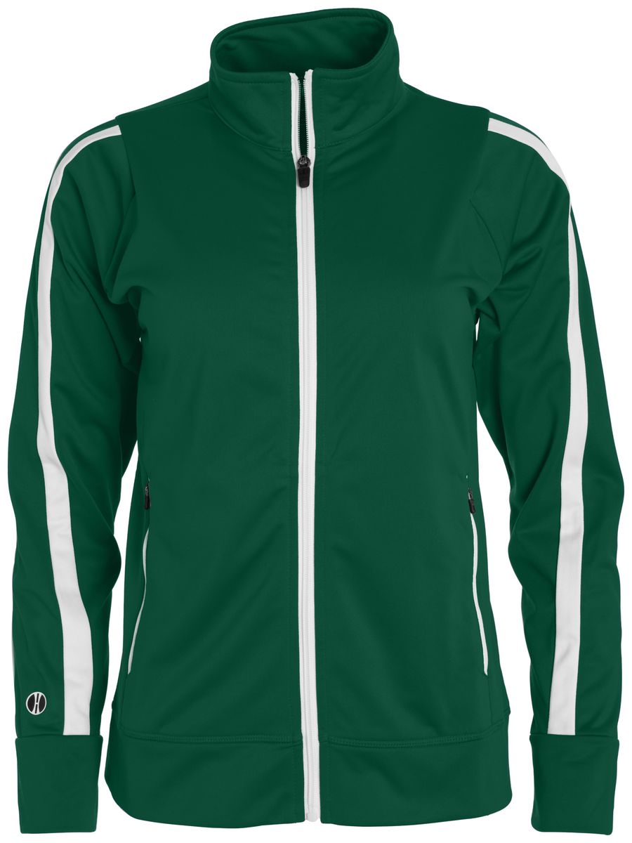Holloway Sportswear L Womens Determination Jacket Forest White 229342 Walmart
