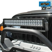 EAG Steel Front Bumper 20 inch Light Bar Bracket Compatible with 87-18 Wrangler