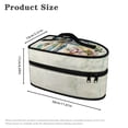 thumbnail image 6 of HELLHERO Iron Storage Pouch Zipper Handle Travel Steamer Bag Easy Storage Cleaning Watercolour Dragonfly Floral(Bag Only), 6 of 6
