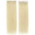 thumbnail image 3 of SEGO Thick Clip in Mini Human Hair Extensions for Women Adding Hair Volume Seamless Short Straight Clip in Human Hair Pad Hairpieces Topper for Thinning Hair, 3 of 8