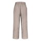 thumbnail image 5 of Amzcrzy Pantalones De Lino Mujer Capri Rayas Moda Pierna Recta Ligeros Holgados Casuales Playa Vacaciones Verano Con Bolsillos Tallas S-2XL Marrón, 5 of 5