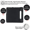 thumbnail image 2 of TECH CIRCLE Kids Case for iPad Air 13 inch M2 2024,iPad Pro 13" Case 2024,Lightweight Shockproof Rugged EVA Kids Friendly Handle Kickstand Child Proof Protective Kids Case with Pencil Holder,Black, 2 of 6