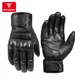 thumbnail image 3 of Guantes de cuero auténtico para motocicleta, resistentes al agua, a prueba de viento, para invierno, cálidos, transpirables, para operar al tacto, protección de palma y puño para Moto, 3 of 5