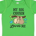 thumbnail image 4 of Inktastic My Big Cousin Loves Me with Sloth and Hearts Boys or Girls Baby Bodysuit, 4 of 5
