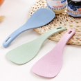 thumbnail image 2 of Reusable Soup Cereal Spoon, Unbreakable Dinner Utensil, Natural Wheat Straw Material, Biodegradable, Solid Color, 3 Piece Set, 19cm x 6cm / 7.5 x 2.36 Inches, Heat Resistant &, 2 of 7