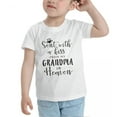thumbnail image 3 of Sent with A Kiss from My Grandma in Heaven Cute Toddler Tshirts for Boys Girls (White, 2T), 3 of 5