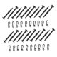 thumbnail image 5 of FENGGUIQU 20Ud Clavos De Plástico Negros Resistentes Para Tiendas De Camping Y Uso Exterior, 5 of 8