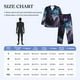 thumbnail image 4 of Balery Purple Sky Wolf Pijama para Hombre de Dos Piezas con Manga Larga, Conjunto de Dormir y Descanso Suave con Bolsillos-Large, 4 of 7