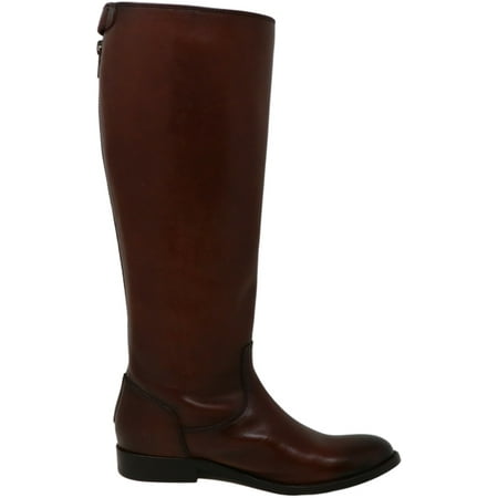melissa button back zip boot cognac