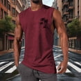 thumbnail image 4 of Hilenly Mens Summer Beach Tank Top Sleeveless Hawaiian Palm Tree Graphic Tees Muscle Shirts Vacation Tops, 4 of 6