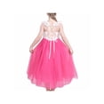 thumbnail image 1 of Girls Dress Rose Red Lace Tulle Hollow Elegant Party Pageant Ceremony 5 Years, 1 of 6