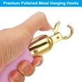 thumbnail image 4 of Uxcell 3.9 Feet Pink Velvet Stanchion Rope, Crowd Control Barrier Rope with Snap Hook, Golden, 4 of 6
