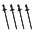 thumbnail image 4 of koolsoo 4 Pieces Car Rosette Rivets Auto Accessory Spare Parts Replacement Universal Black, 4 of 7