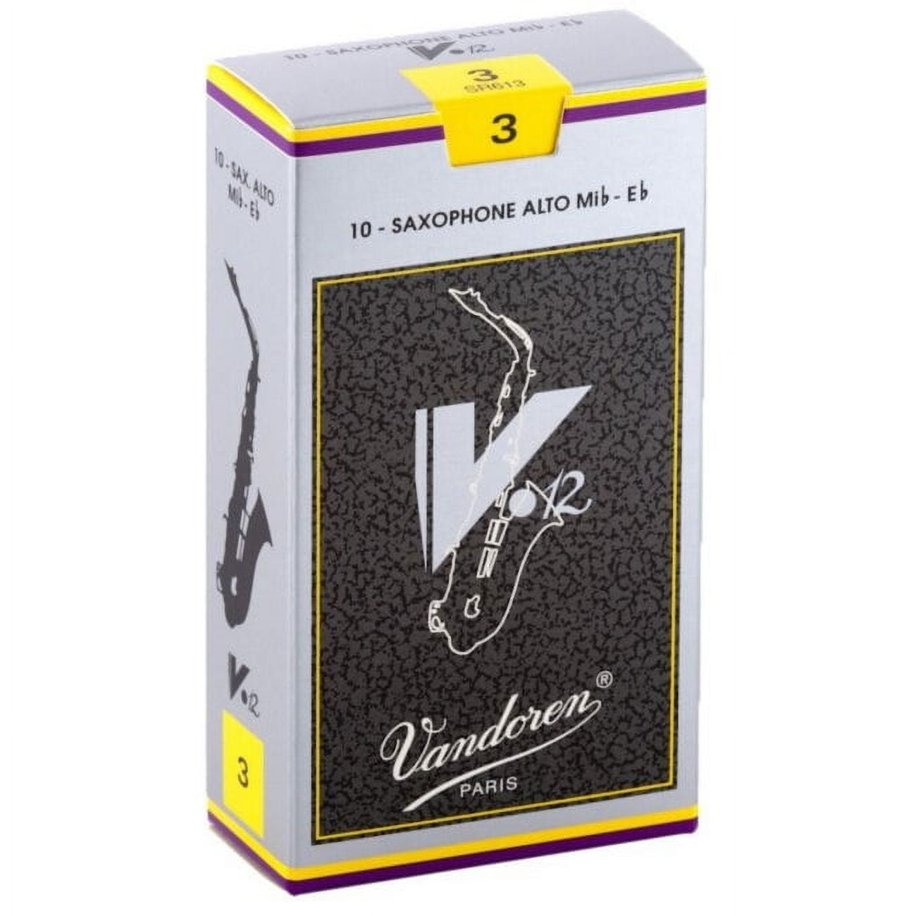 Vandoren Alto Sax V.12 Reeds Strength #3.5; Box of 10