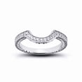thumbnail image 3 of Round Cut Halo Stackable Bridal Set Engagement Ring 2 Ct Diamond 14K White Gold Over, 3 of 3