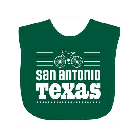 

Inktastic San Antonio Texas Biking Cyclist Gift Baby Girl Bib