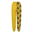 thumbnail image 2 of Women Pants Christmas Printed Bottom Sweatpants Pockets High Waist Sporty Gym Fit Jogger Pants Long Trousers For Golf Lounge Work, 2 of 5