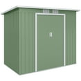 thumbnail image 1 of Outsunny 7' x 4' Lean to Outdoor Storage Shed with Foundation Kit, 1 of 10