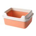 thumbnail image 4 of Cat Litter Box Cat Litter Box with Frame Portable Semi Enclosed Detachable Anti Orange48cmx32cmx22cm, 4 of 9