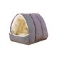 thumbnail image 2 of Hamaca cálida para loros | Cama colgante de algodón grueso y afelpado | Espacio de descanso invernal acogedor para loros medianos | Accesorio de jaula de tela suave | Amarillo, gris, verde y morado, 2 of 5