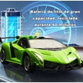 thumbnail image 4 of Carro Control Remoto Recargable Para Niños 1:18 Murciélago Las Carreras Con Luz Modelo Verde, 4 of 4