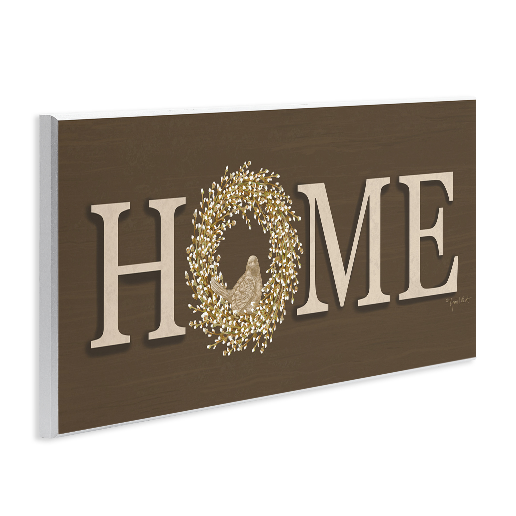 Stupell Industries Rustic Seasonal Home Typography Painting Unframed Art Print Wall Art, 17 x 7