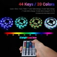 thumbnail image 2 of LED Strip Lights, 16.4/32.8ft RGB LED Light Strip SMD 3528 LED Tape Lights, Flexible Color Changing LED Strip Lights with Remote Controller and 12V Power Supply for Home, Bedroom, Kitchen, 2 of 10