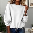 thumbnail image 2 of ZORYEVY Casual Sweatshirt for Women Lightweight Winter Pullover Womens Sweatshirt Crewneck Solid Loose Fit Long Sleeve Tops, 2 of 8