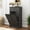 Grey, variant on Blotout Double Tilt Trash Cabinet with 2 Hidden Drawers,Kitchen Hidden Trash Can with Flip Cover,Suitable for Kitchen,House,Apartment,Dormitory,Laundry Room