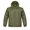 Olive, variant on Men's Hooded Nylon Full Zip Mesh Lined Lightweight Windbreaker Jacket, Black, XL