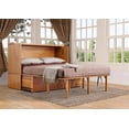 thumbnail image 4 of Mega Solutions Natures Dream Murphy Cabinet Chest Bed with Charging Station 6 Inch, Queen (Hickory), 4 of 9