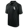 thumbnail image 2 of Men's Fanatics Black Chicago White Sox Strong Alone Raglan Polo, 2 of 3