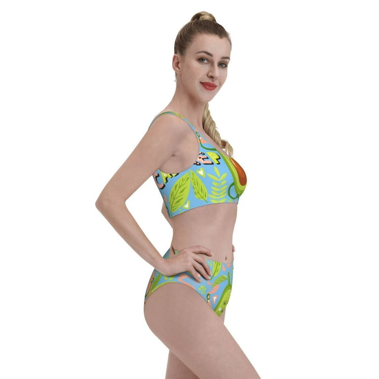 Daiia Avocado Keep Calm Women'S Bikini Swimsuit Two Piece Daiia Avocado Keep Calm Women'S Bikini Swimsuit Two Piece