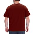 thumbnail image 3 of Zimjoy Big and Tall Men's Short Sleeve Tees Plus Size Tshirts Crew Neck Loose Solid Color Summer Casual Basic Tops Deep Red XL, 3 of 4