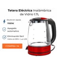 thumbnail image 3 of Hervidor Eléctrico Better Chef Inalámbrico 1.7 L  | Tetera de Vidrio con Base 360° y Apagado Automático 1100 W, 3 of 8