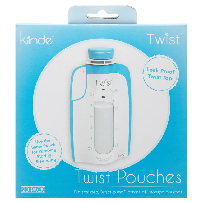 Kiinde Twist Breast Milk Storage Pouch 6oz, 40/Set
