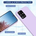 thumbnail image 4 of Compatible with Samsung Galaxy A51 5g Phone Case Silicone Purple Samsung A51 5g Case Shockproof Thin protective Case Soft Anti-Fingerprint Cover, 4 of 14