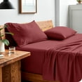 thumbnail image 2 of Bare Home Rosewood Sandwashed Microfiber Sheet Set, Wrinkle Resistant, Deep Pocket, Queen, 2 of 7