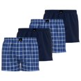 thumbnail image 1 of GÖTZBURG Bóxer de Hombre 4 pcs. - Poplin, Algodón Puro, Juego de Ropa Interior Azul/Blanco M (Medium), 1 of 4