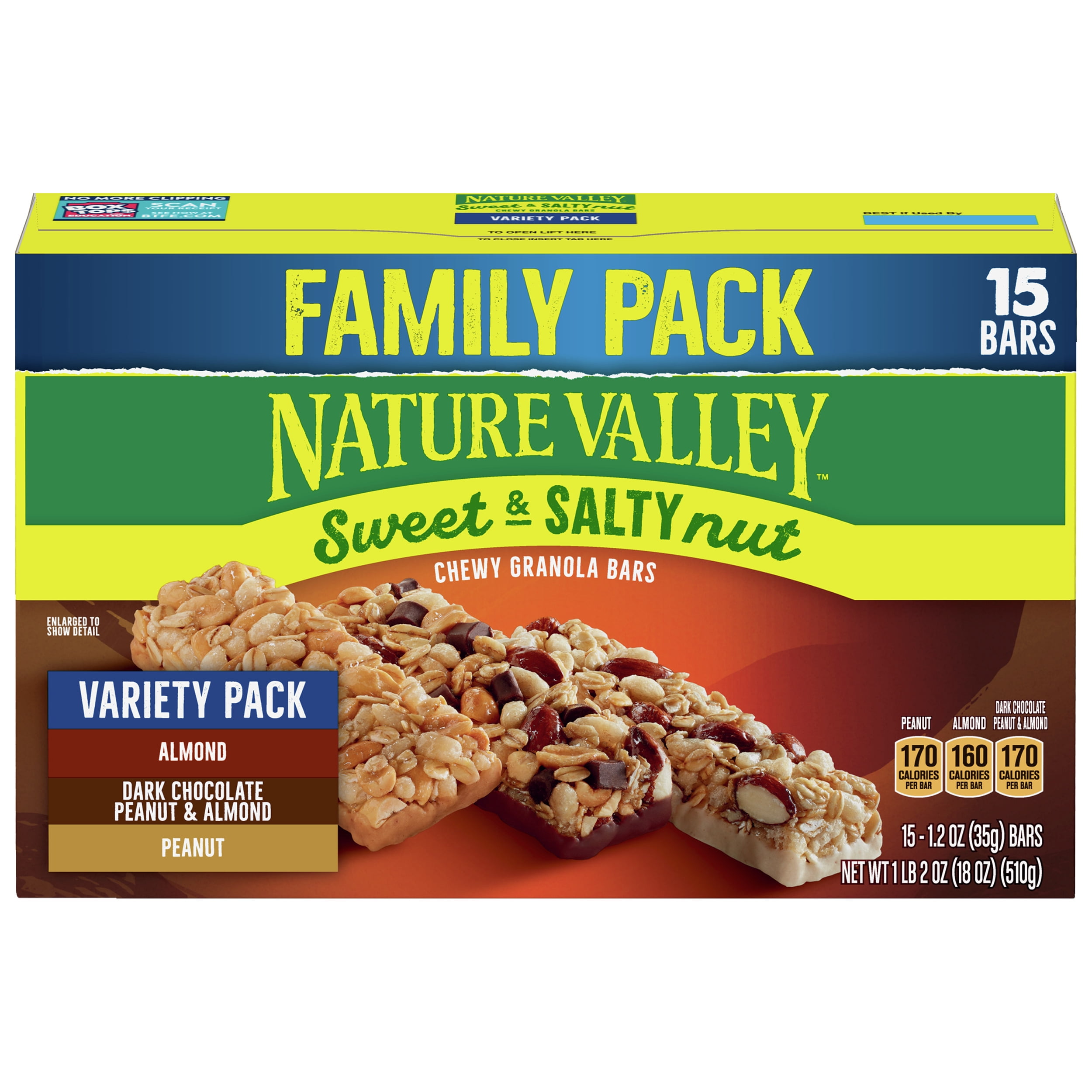 nature valley granola bars sweet salty nut