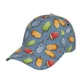 thumbnail image 6 of Lsque Fruit Ice Cream Baseball Cap Trucker Low Profile Hat Golf Dad Hat Adjustable Original Classic Unconstructed Plain Cap Men Women, 6 of 9