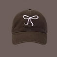 thumbnail image 1 of RXIRUCGD Casquette de Baseball pour Femmes Ajustable Classique Basse Imprimée Non Structurée (Café), 1 of 3