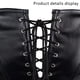 thumbnail image 4 of Punk Rock Conjunto de corsé Steampunk de Cuero sintético Retro gótico Overbust Bustier de Acero con Falda - Negro, 4 of 6