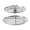 thumbnail image 3 of Soporte para cupcakes, plato de frutas, metal, moderno, soporte para tazas, pasteles, torre, torre de postres para 2 niveles, 3 of 9